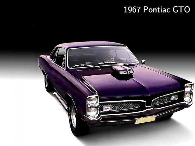 1967 Pontiac GTO muscle car wallpaper