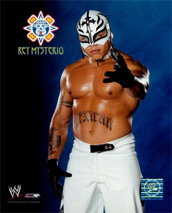 AAGM035~Rey Mysterio 143 Blue and Black background Photofile Posters