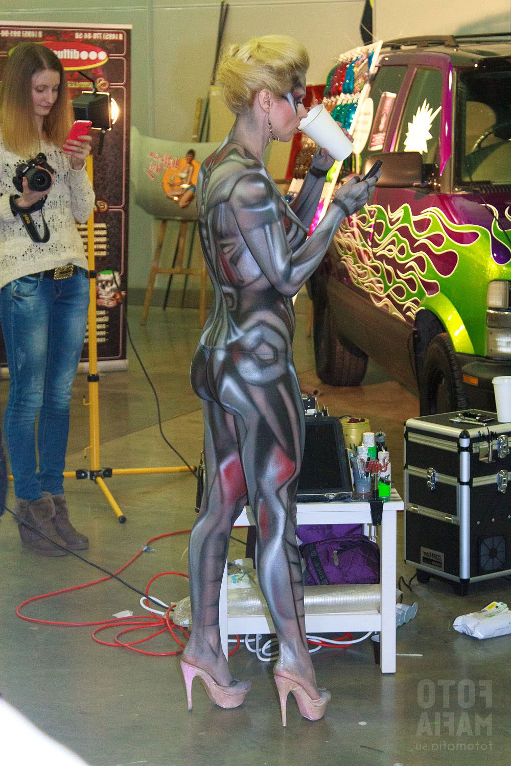 sexy body painting girl