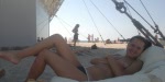 topless romanca in tatele goale pe plaja la eforie