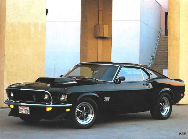 1969 Ford Mustang Boss 429 black fsv=KRM
