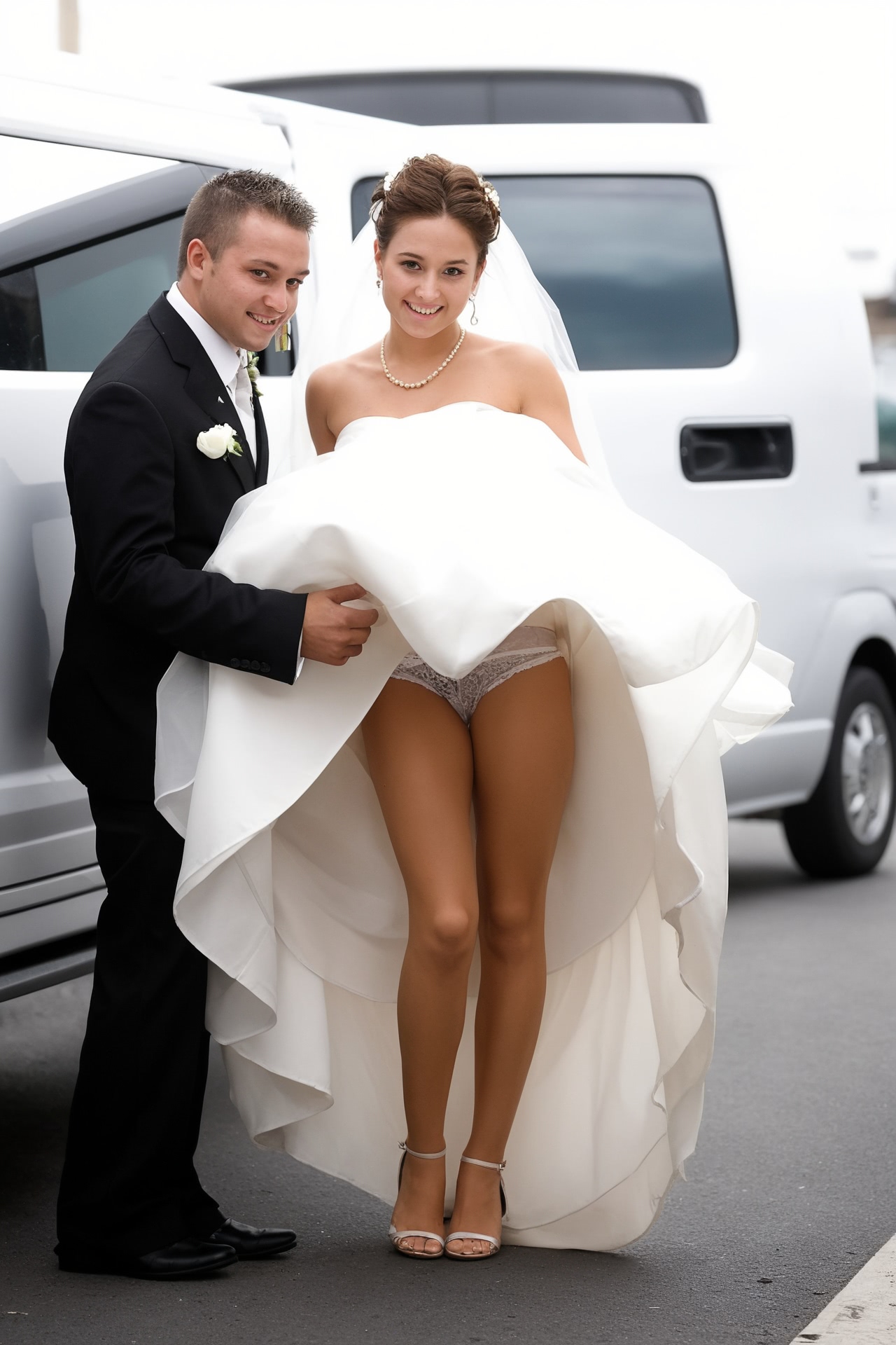 wedding oops upskirt voyeur peeks picture