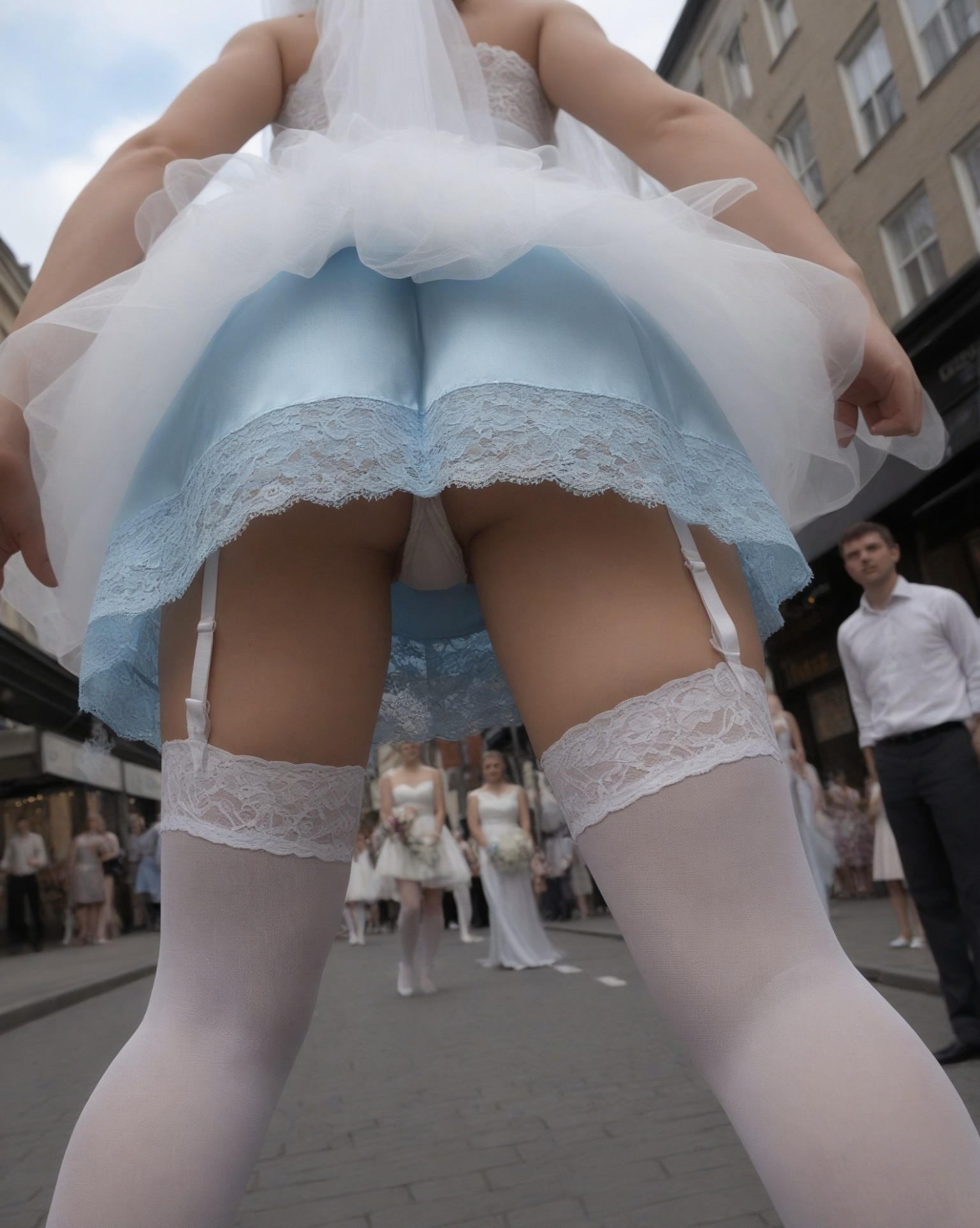 wedding oops upskirt voyeur peeks upskirtscam